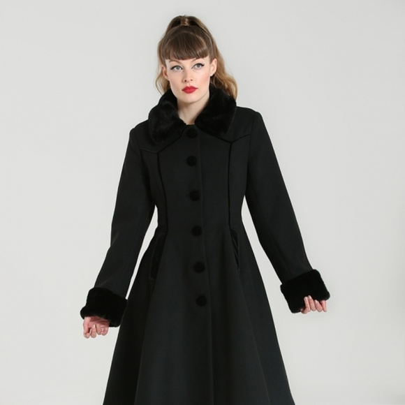 Hell Bunny Jackets & Blazers - Hell Bunny Olwin Coat - XL Black
